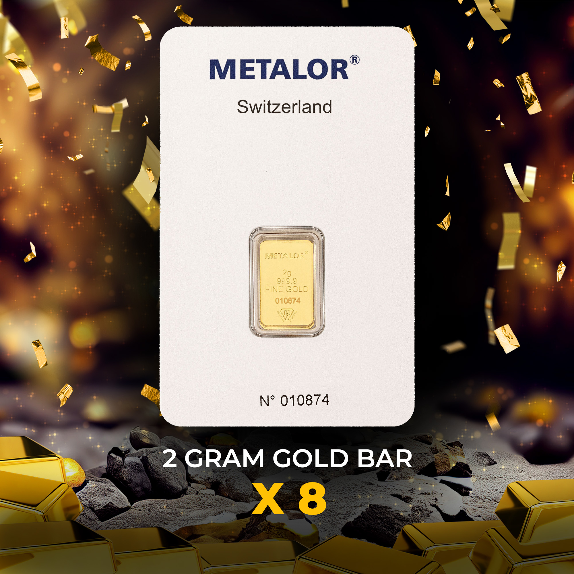 2 Gram Gold Bar