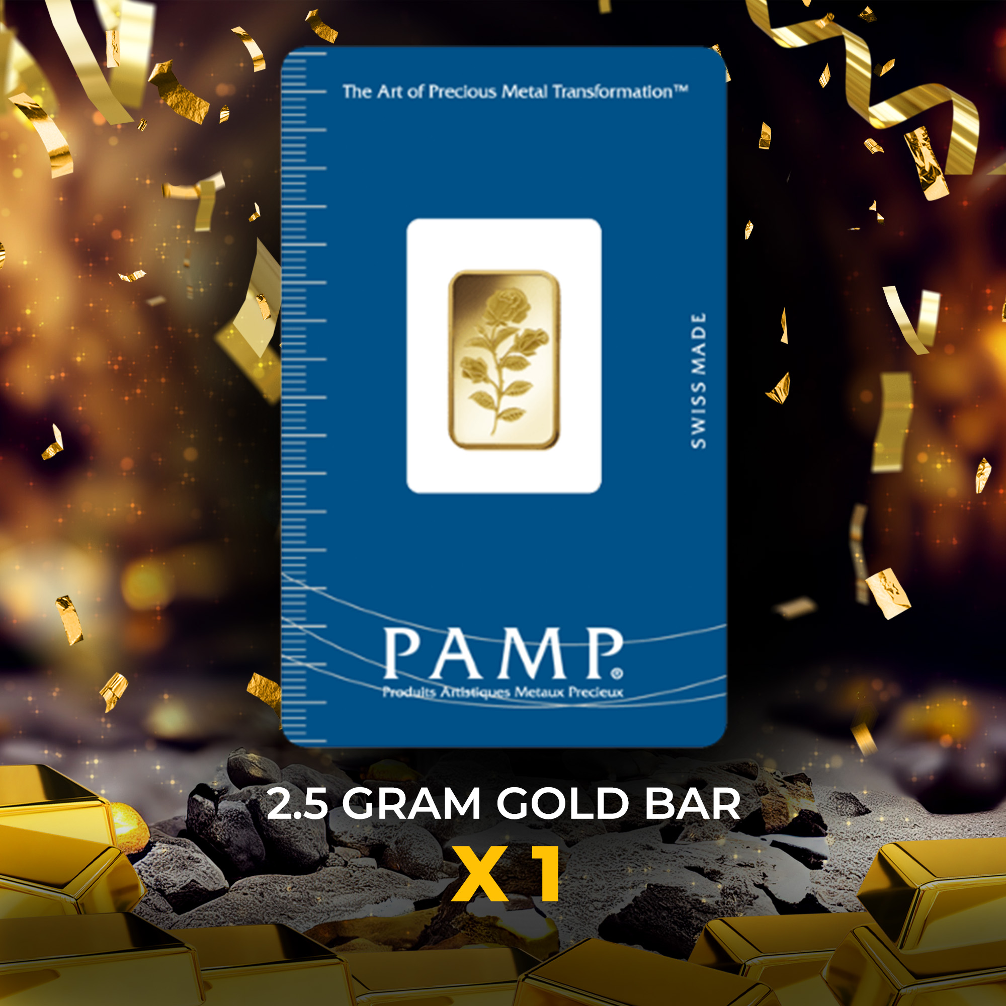 2.5 Gram Gold Bar